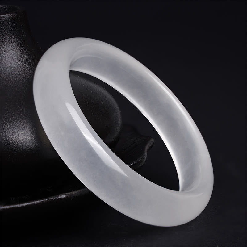 Buddha Stones Natural Golden Silk Jade Wealth Luck Bracelet Bangle - image 3