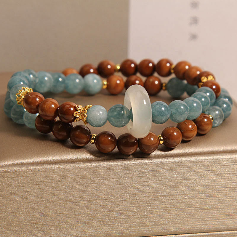 Buddha Stones Kuka Seed Jade Wealth Luck Bracelet - image 1