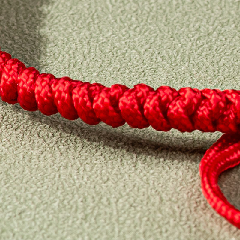 Buddha Stones Jade Luck Abundance Red String Bracelet - image 3