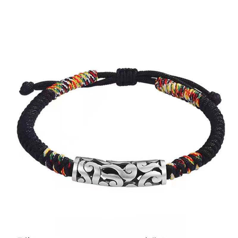 Buddha Stones Copper Auspicious Clouds Luck String Bracelet - image 10
