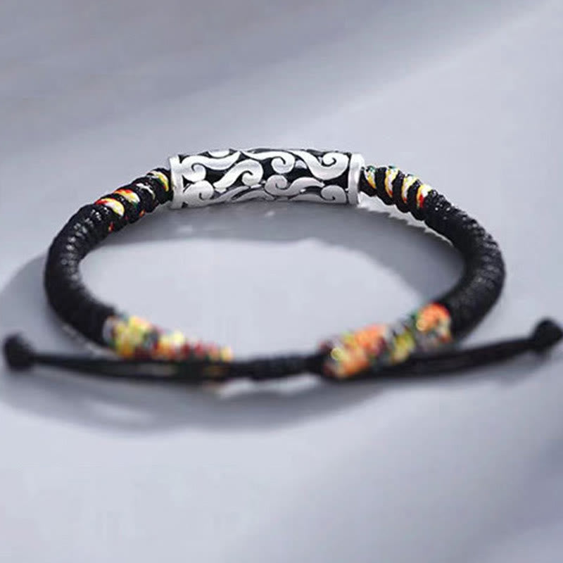 Buddha Stones Copper Auspicious Clouds Luck String Bracelet - image 2