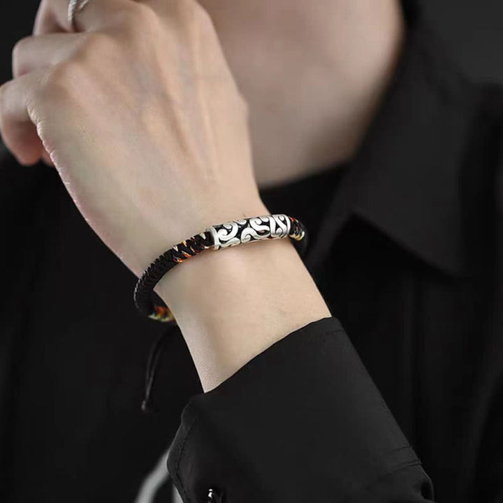 Buddha Stones Copper Auspicious Clouds Luck String Bracelet - image 4