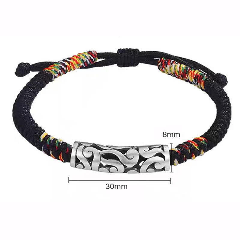 Buddha Stones Copper Auspicious Clouds Luck String Bracelet - image 9