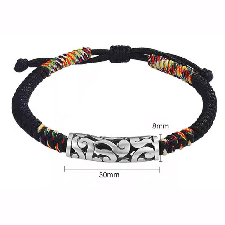 Buddha Stones Copper Auspicious Clouds Luck String Bracelet - image 9