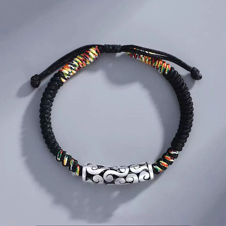 Buddha Stones Copper Auspicious Clouds Luck String Bracelet - image 8