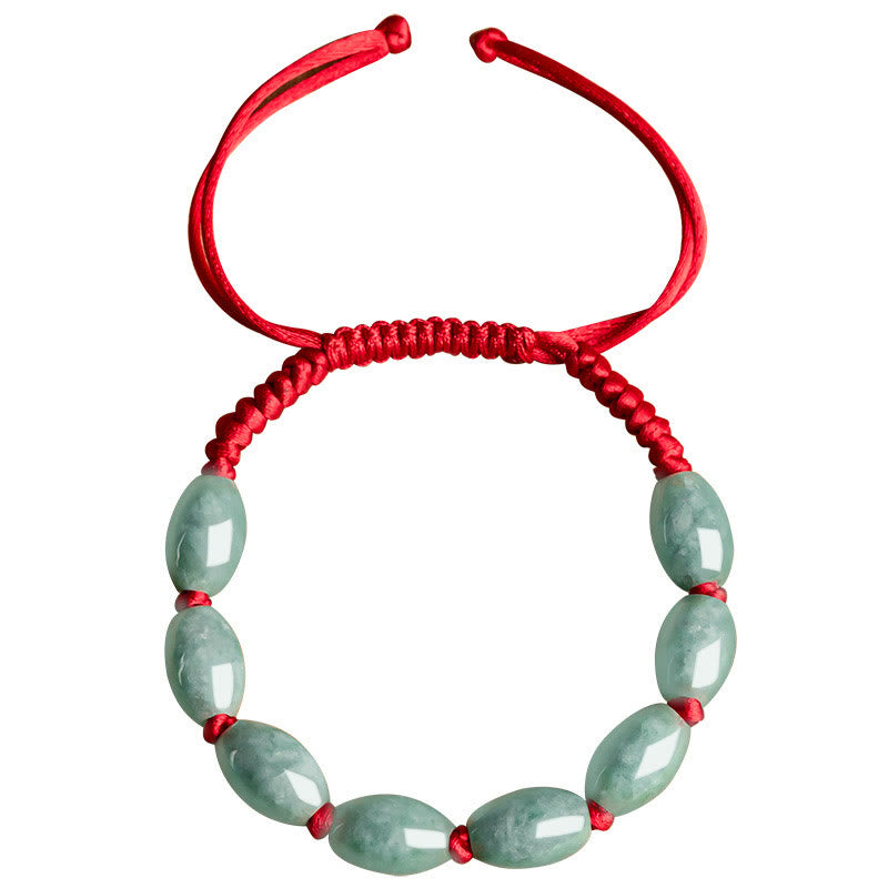 Buddha Stones Jade Luck Red String Bracelet - image 10