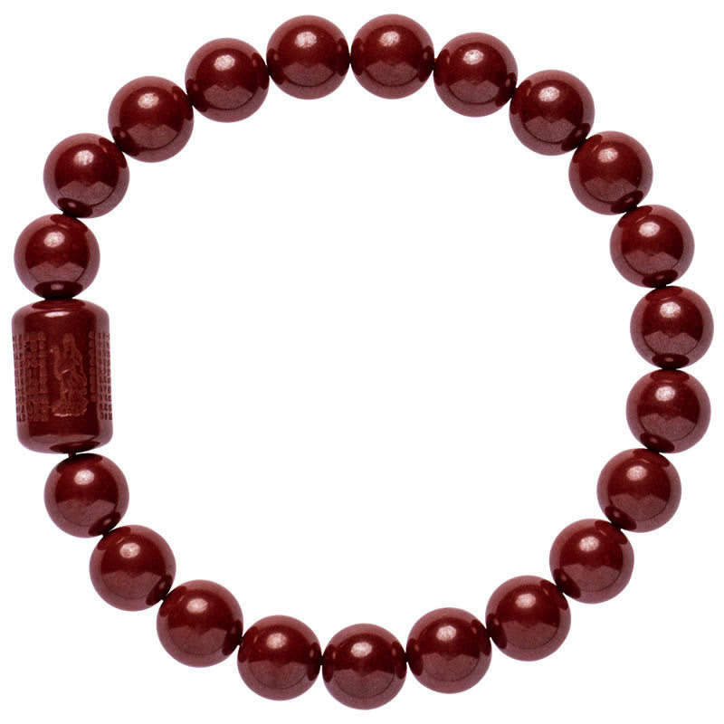Buddha Stones Natural Cinnabar Heart Sutra Blessing Bracelet - image 14