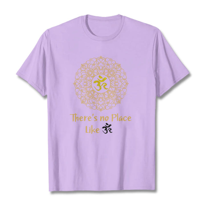 Buddha Stones There Is No Place Like Lotus Tee T-shirt - Plum - 2XL - image 14