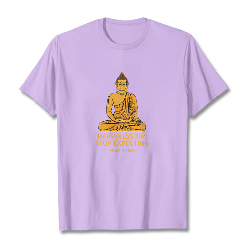 Buddha Stones Stop Expecting From others Buddha Tee T-shirt - Plum - 2XL - image 16