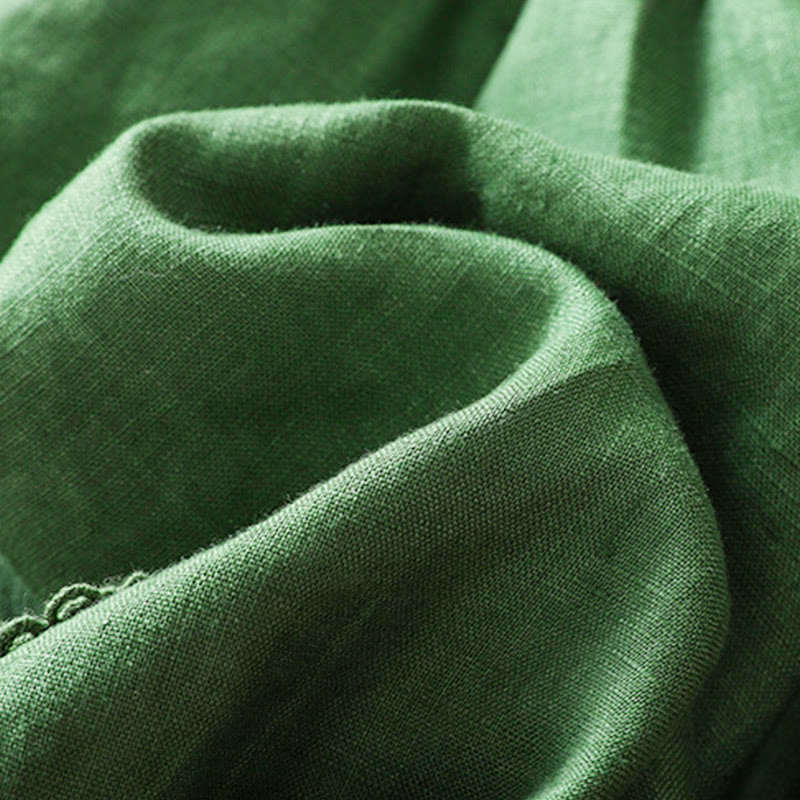 Buddha Stones Summer Women's Cotton Drawstring Harem Pants With Pockets - image 15