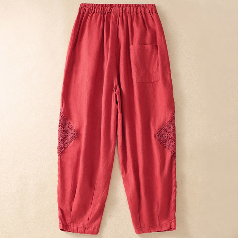 Buddha Stones Summer Women's Drawstring Harem Pants With Pockets - image 20