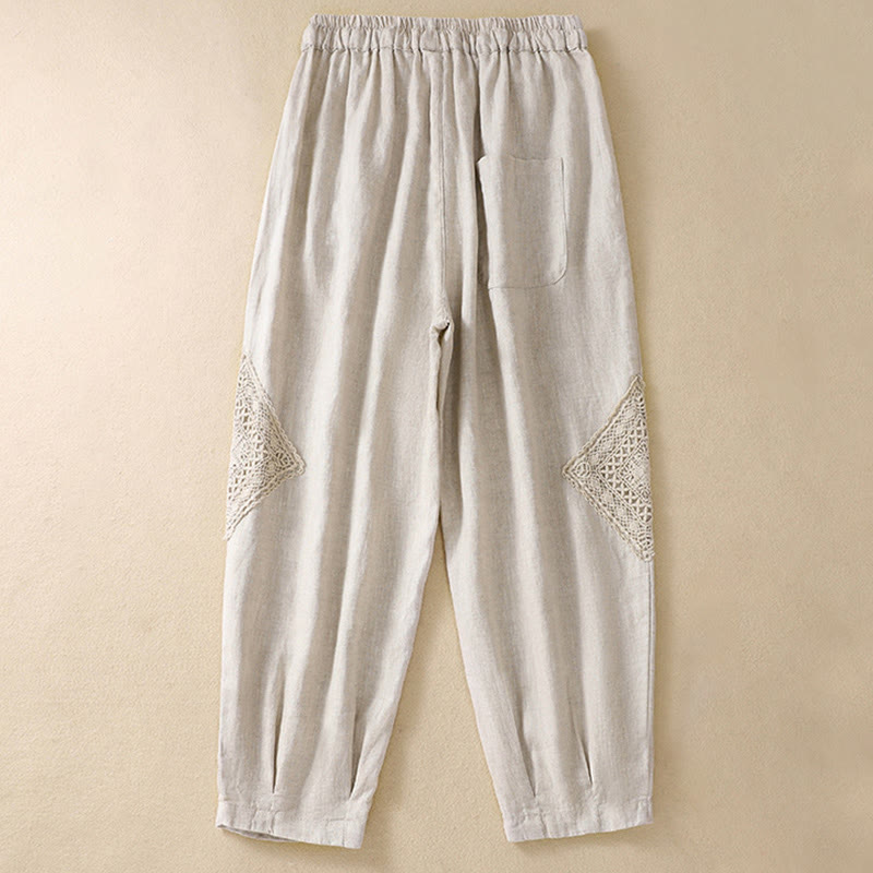 Buddha Stones Summer Women's Drawstring Harem Pants With Pockets - image 16