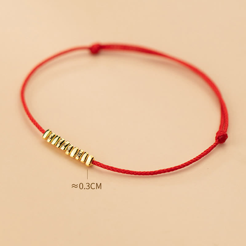 Buddha Stones Handmade 925 Sterling Silver Small Pieces Protection Braided Ultra-Thin Rope Bracelet - image 7