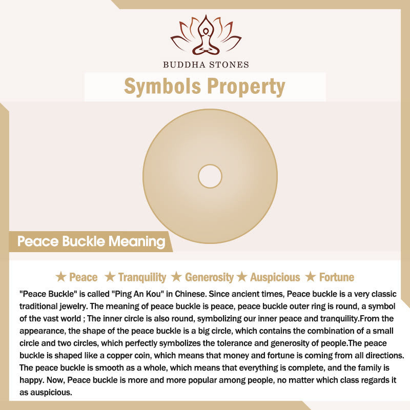 Buddha Stones 999 Gold Small Peace Buckle Design Handmade Luck Braided Rope Bracelet Anklet - image 7