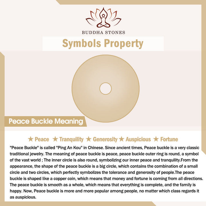 Buddha Stones 999 Gold Small Peace Buckle Design Handmade Luck Braided Rope Bracelet Anklet - image 7