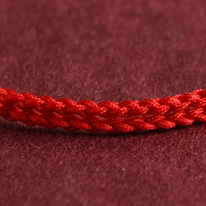 Buddha Stones 999 Gold One Mini Bead Design Handmade Strength Braided Rope Bracelet Anklet - image 9