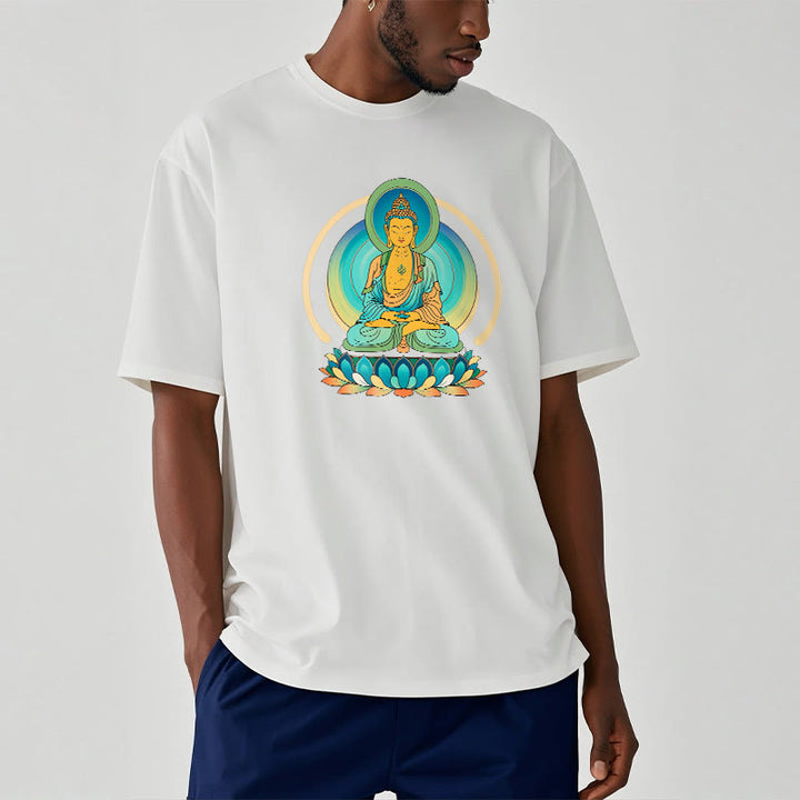 Buddha Stones Lotus Buddha Tee T-shirt - image 3