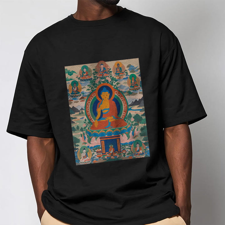 Buddha Stones The Medicine Buddha Sutra Transformed Into Art Tee T-shirt - image 6