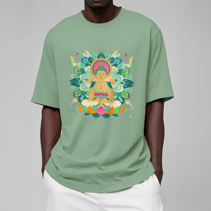 Buddha Stones Butterfly Lotus Buddha-Inspired Tee T-shirt - image 14