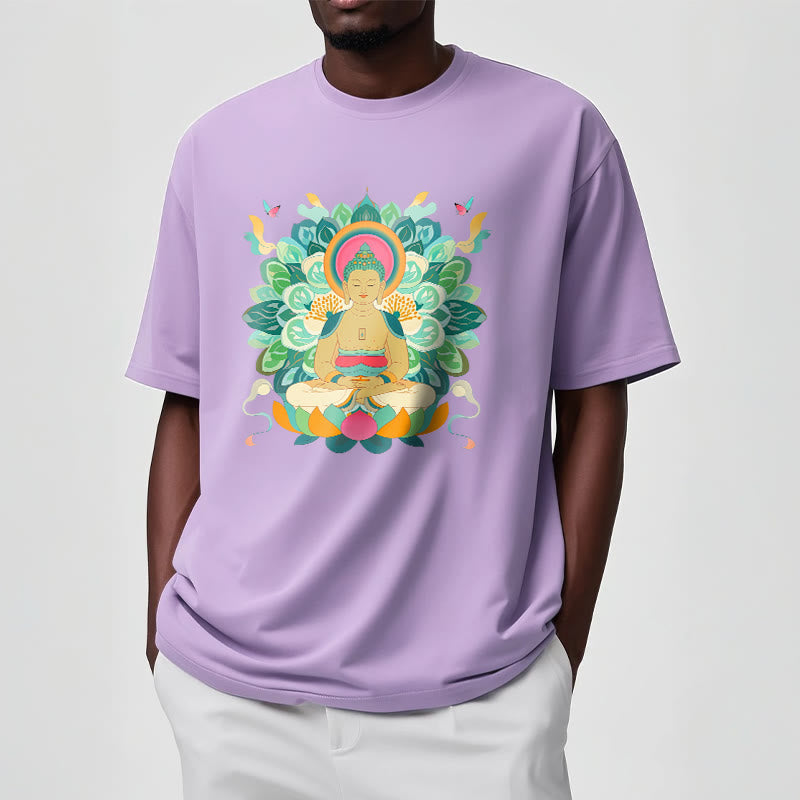 Buddha Stones Butterfly Lotus Buddha-Inspired Tee T-shirt - image 16