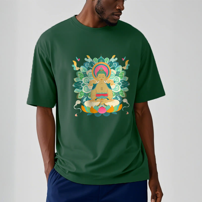 Buddha Stones Butterfly Lotus Buddha-Inspired Tee T-shirt - image 10