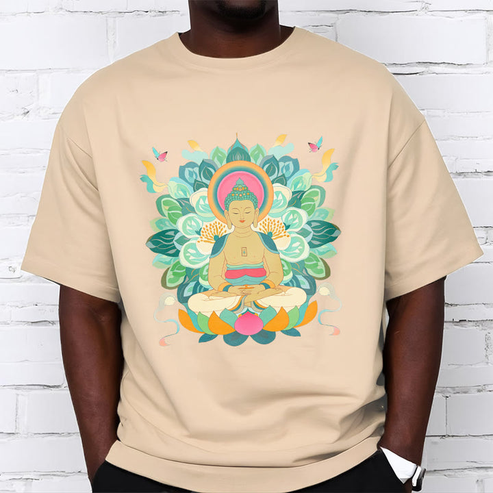 Buddha Stones Butterfly Lotus Buddha-Inspired Tee T-shirt - image 8