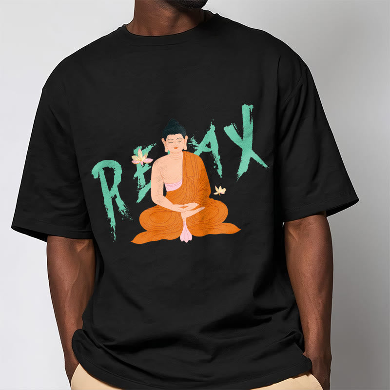 Buddha Stones RELAX Lotus Buddha Tee T-shirt - image 1