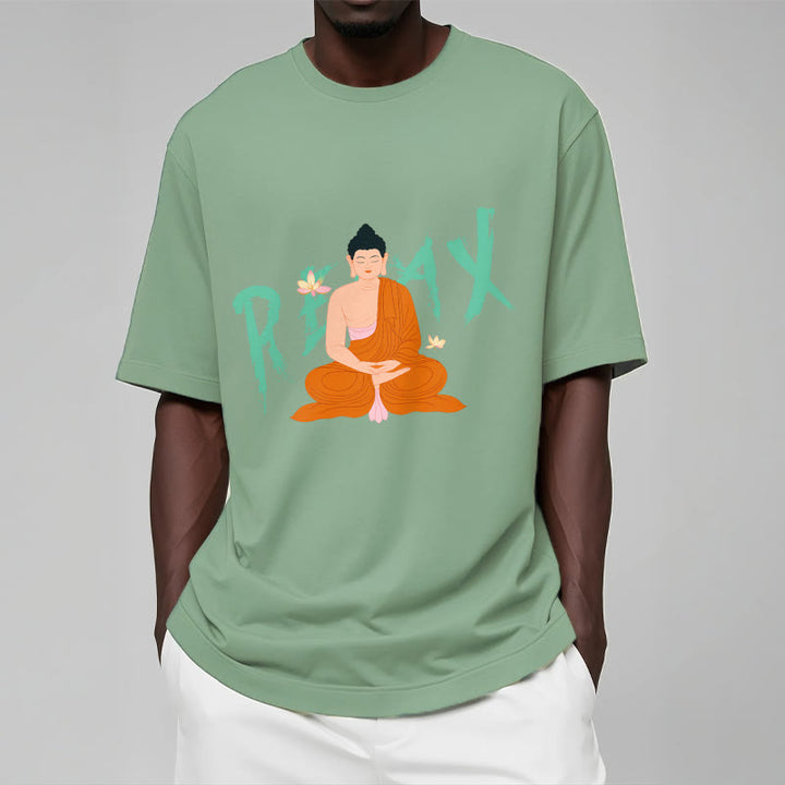 Buddha Stones RELAX Lotus Buddha Tee T-shirt - image 14