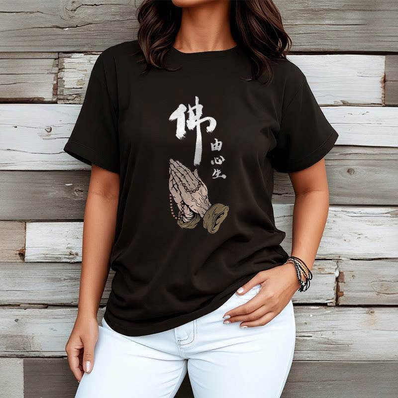 Buddha Stones Praying Tee T-shirt - image 4