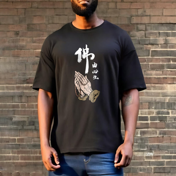 Buddha Stones Praying Tee T-shirt - image 6