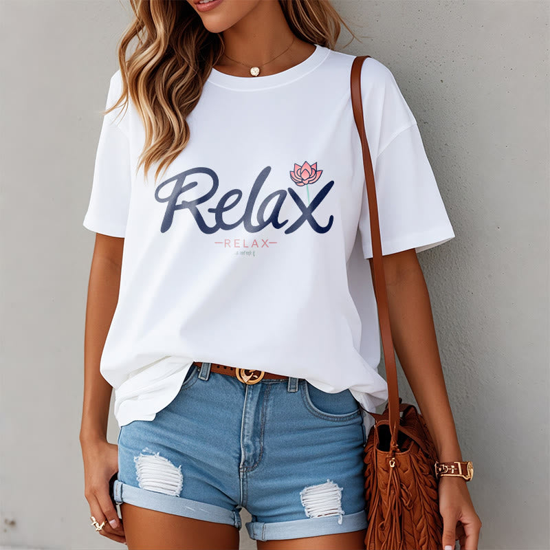 Buddha Stones RELAX Lotus Tee T-shirt - image 3