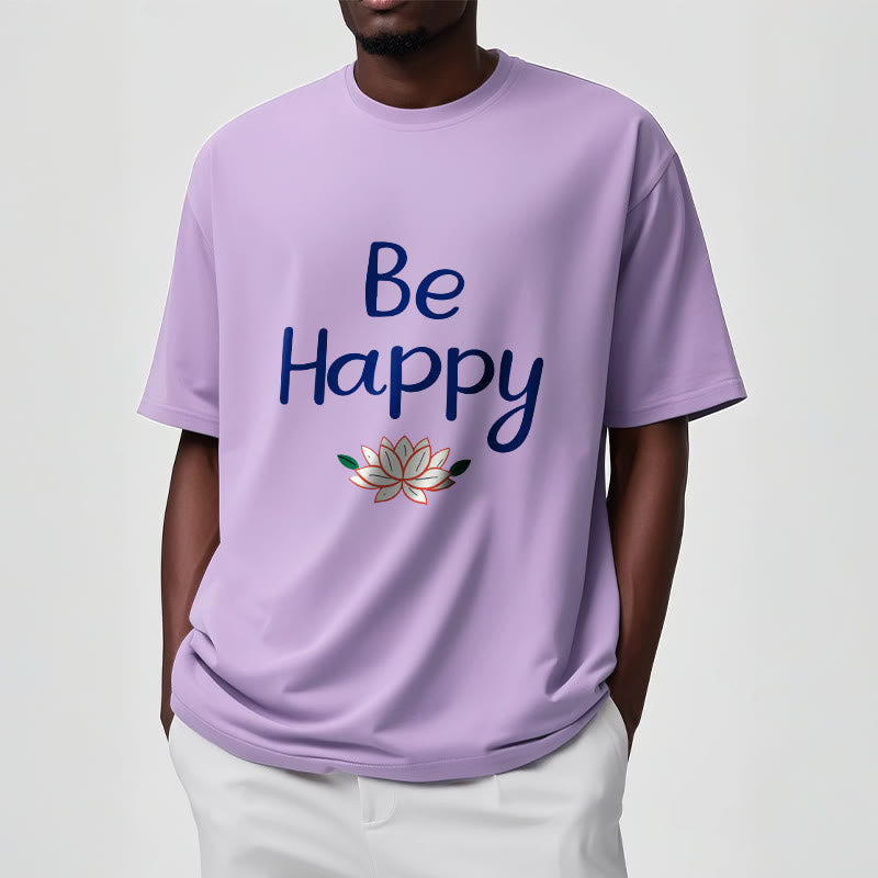 Buddha Stones Be Happy Lotus Tee T-shirt - image 16
