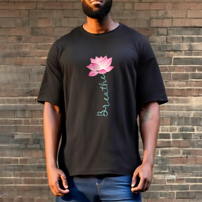Buddha Stones BREATHE Lotus Tee T-shirt - image 5