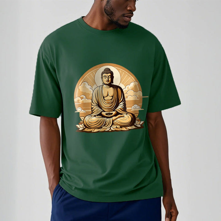 Buddha Stones Sun Auspicious Clouds Buddha Tee T-shirt - image 10