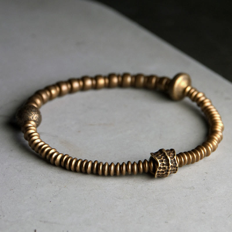 Buddha Stones Balance Copper Luck Brass Bracelet - image 10
