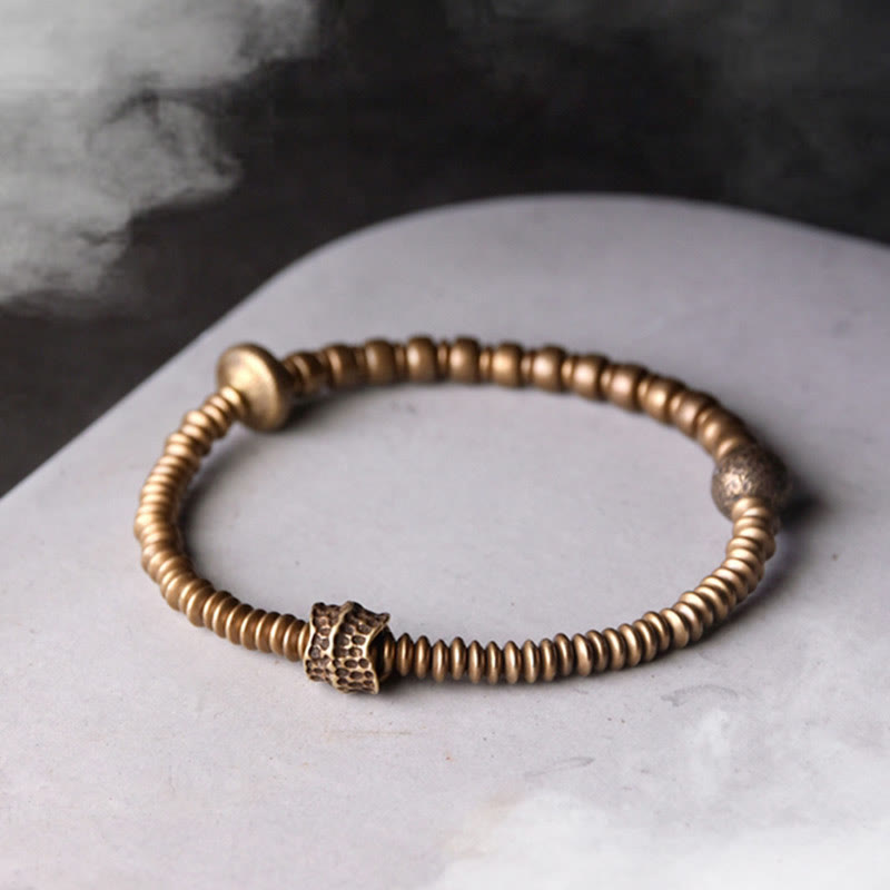 Buddha Stones Balance Copper Luck Brass Bracelet - image 9