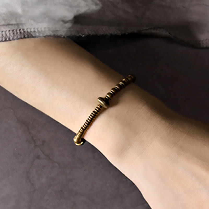 Buddha Stones Balance Copper Luck Brass Bracelet - image 4