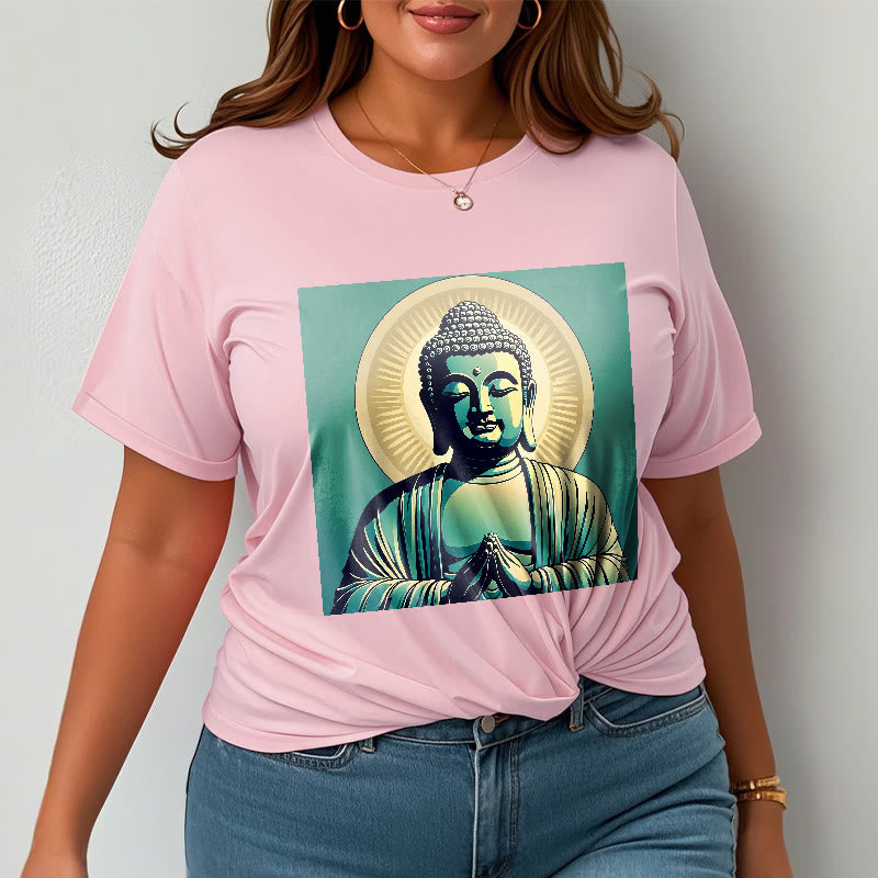 Buddha Stones Aura Green Buddha Tee T-shirt - image 14