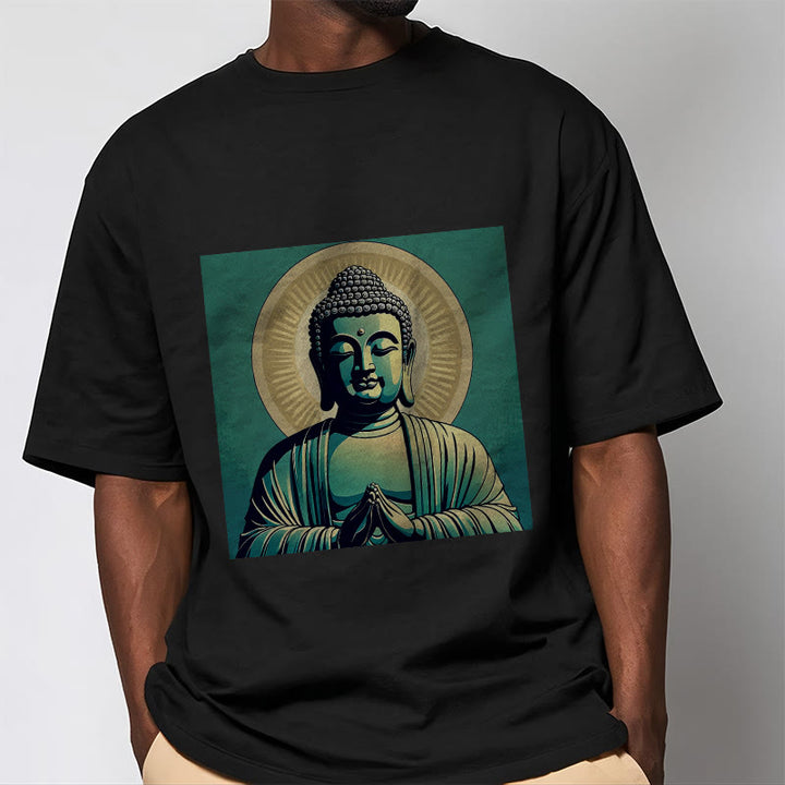Buddha Stones Aura Green Buddha Tee T-shirt - image 6