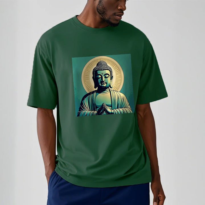 Buddha Stones Aura Green Buddha Tee T-shirt - image 12
