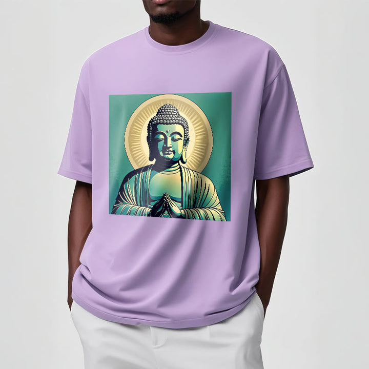 Buddha Stones Aura Green Buddha Tee T-shirt - image 16