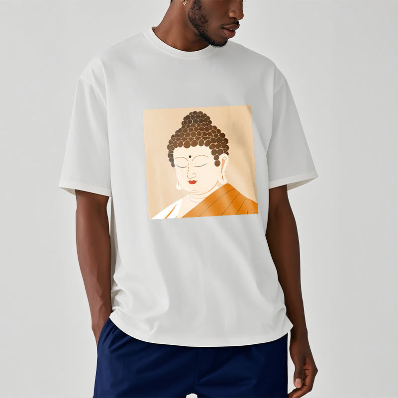 Buddha Stones Close Eyes And Relax Buddha Tee T-shirt - image 1