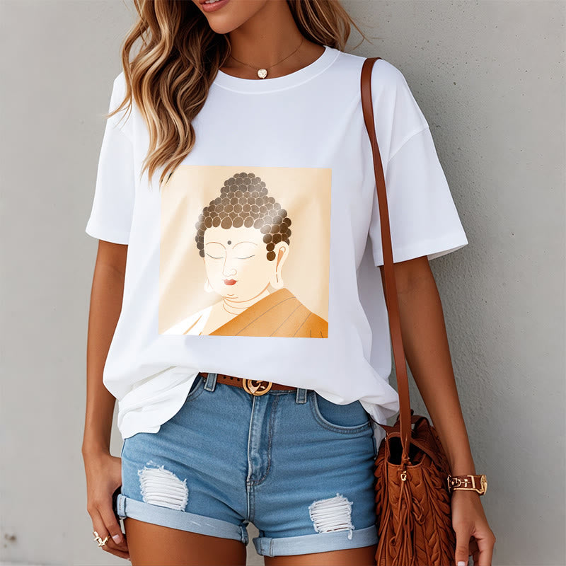 Buddha Stones Close Eyes And Relax Buddha Tee T-shirt - image 2