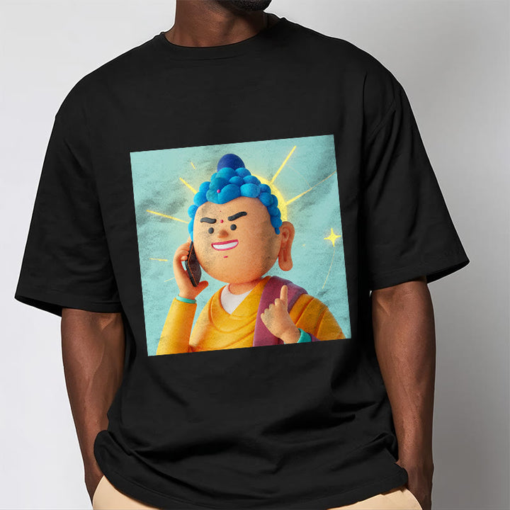 Buddha Stones Funny Cartoon Buddha Tee T-shirt - image 7