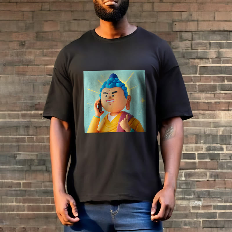 Buddha Stones Funny Cartoon Buddha Tee T-shirt - image 8