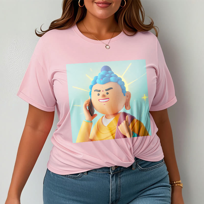 Buddha Stones Funny Cartoon Buddha Tee T-shirt - image 17