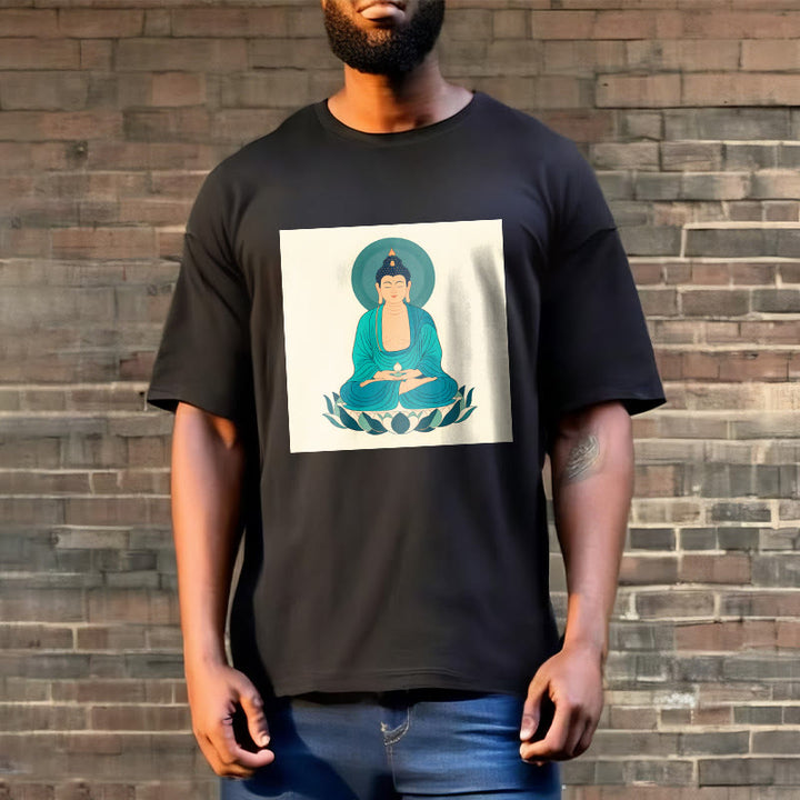 Buddha Stones Lotus Meditation Buddha Tee T-shirt - image 10