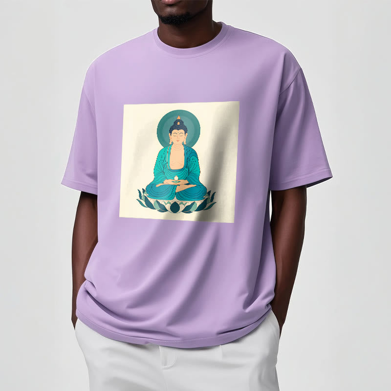 Buddha Stones Lotus Meditation Buddha Tee T-shirt - image 15