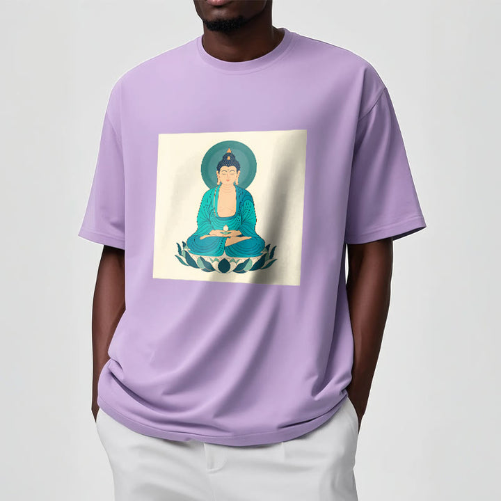 Buddha Stones Lotus Meditation Buddha Tee T-shirt - image 15