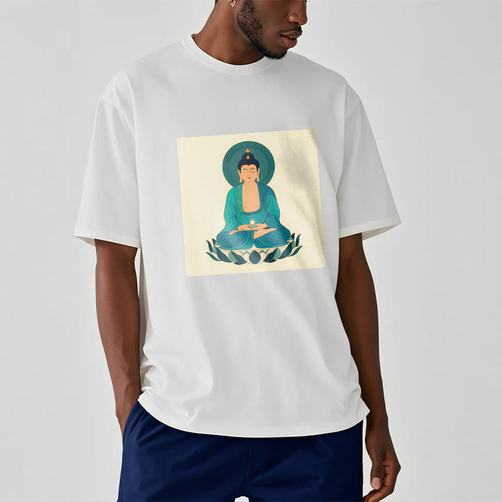 Buddha Stones Lotus Meditation Buddha Tee T-shirt - image 6